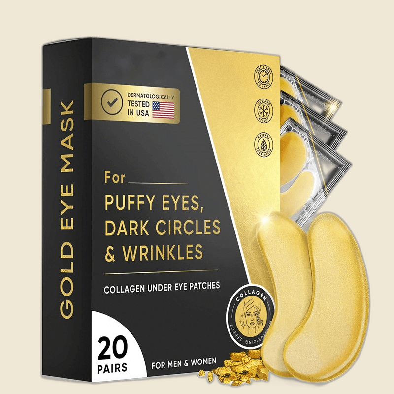 Gold & Collagen Under-Eye Patches (20 Pairs)